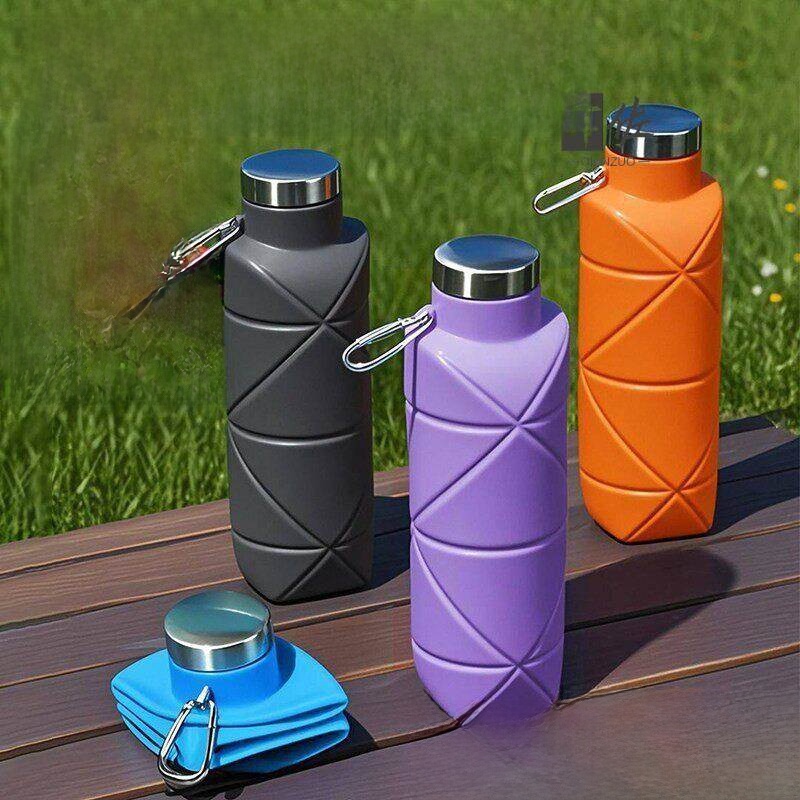 Camping Cooking And Drinking - زجاجة مياه سيليكون قابلة للطي ومحمولة،