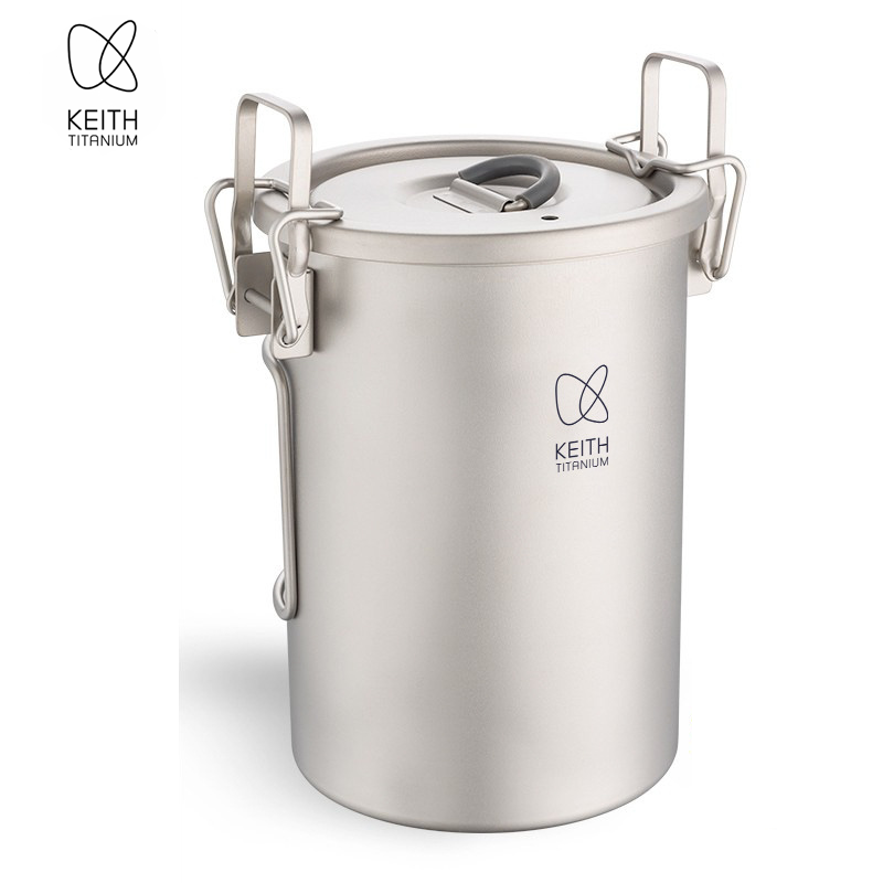Camping Cooking Pot - قدر أرز من التيتانيوم النقي من