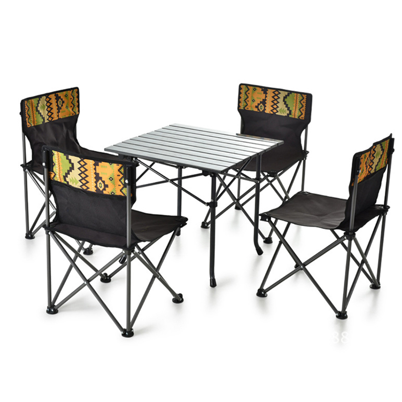 Camping Cooking Dining Set - # طاولة طعام وطهي خشبية محمولة