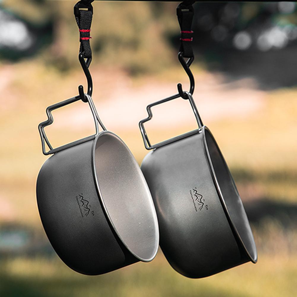 Camping Cooking Handle - وعاء تخييم خفيف الوزن من التيتانيوم