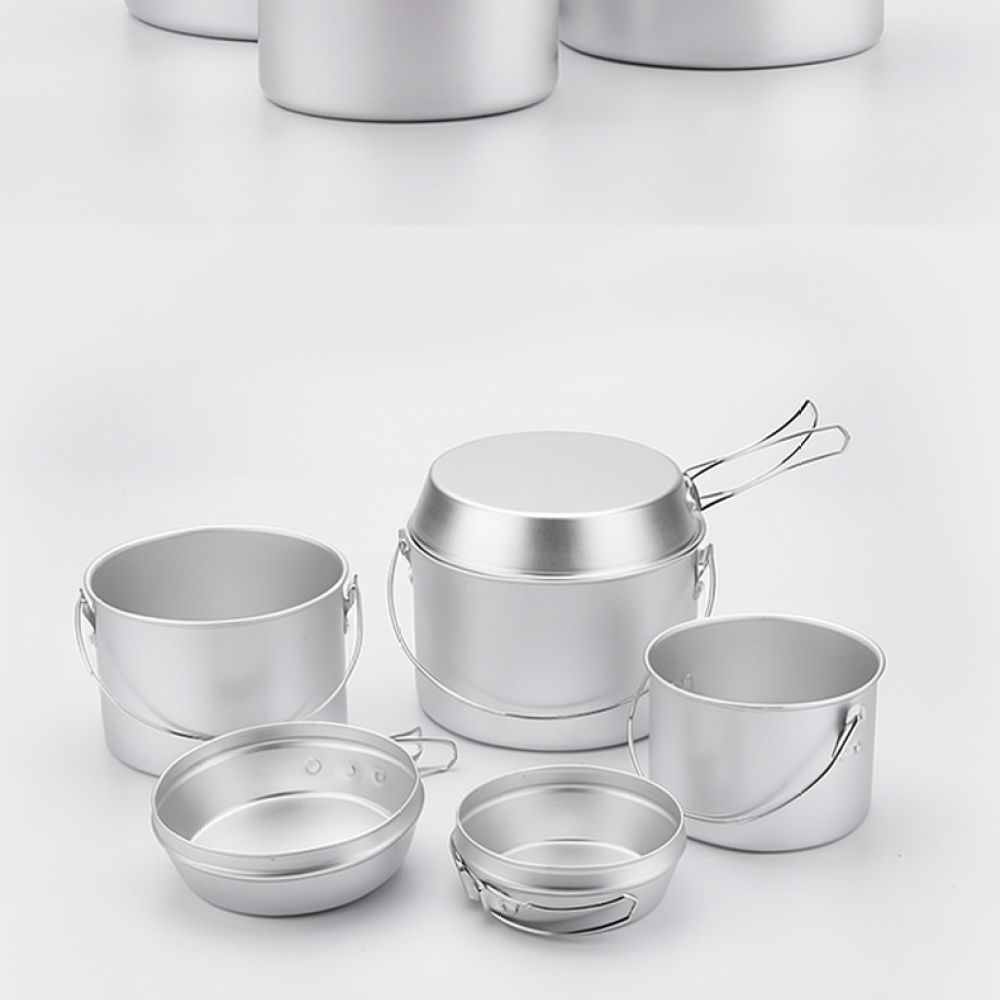 Camping Cooking Mess Kit - طقم أواني طهي محمولة مصنوعة من