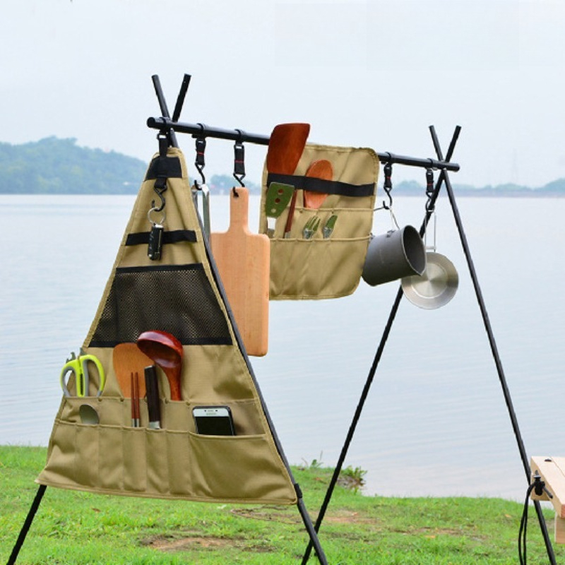 Camping Cooking Utensil Holder - منظم تخزين أدوات المطبخ للتخييم، حقيبة