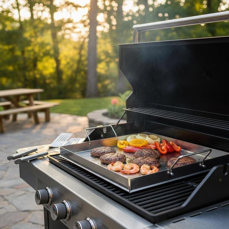 Camping Cooking Hot Plate - شواية مسطحة عالمية مقاس 18x16 بوصة