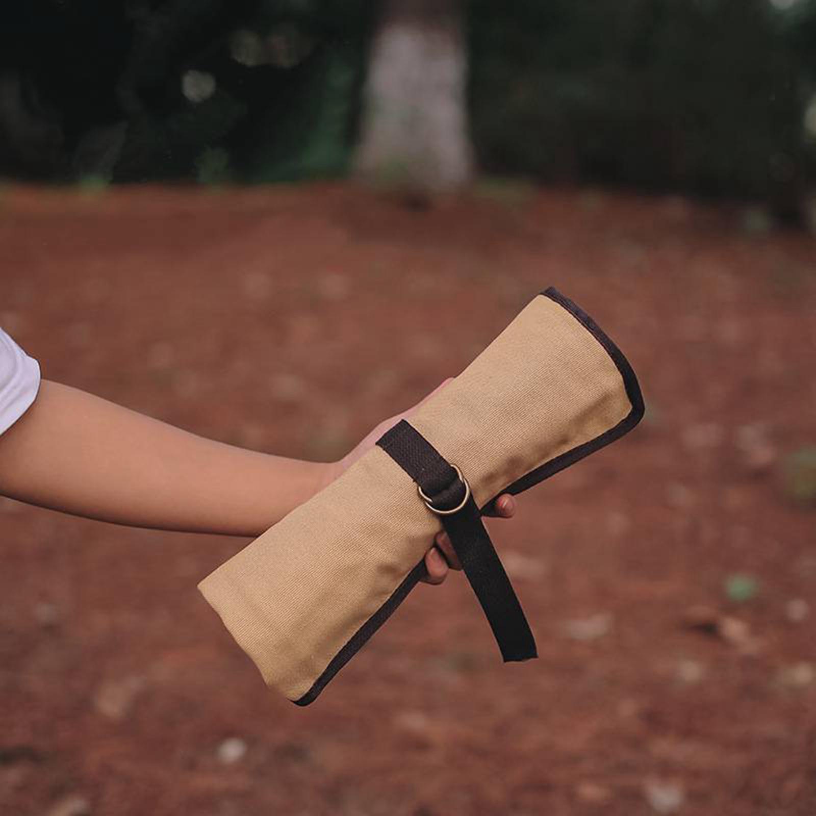 Camping Cooking Utensil Holder - أدوات التخييم المحمولة نشمر حقيبة أدوات