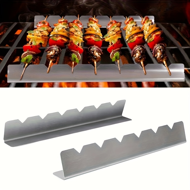 Camping Cooking Utensil Holder - 2 قطعة رف كباب كباب تقف
