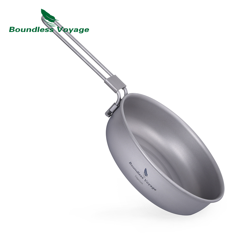 Camping Cooking Pot - مقلاة خفيفة للغاية من التيتانيوم لا