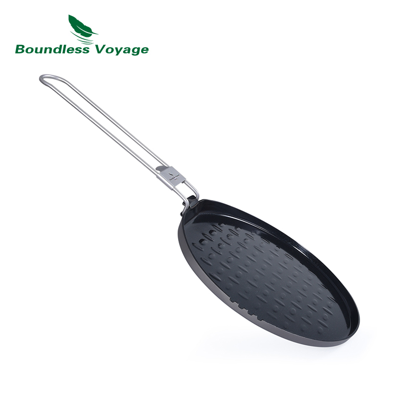Camping Cooking Pan - لا حدود لها رحلة التيتانيوم غير