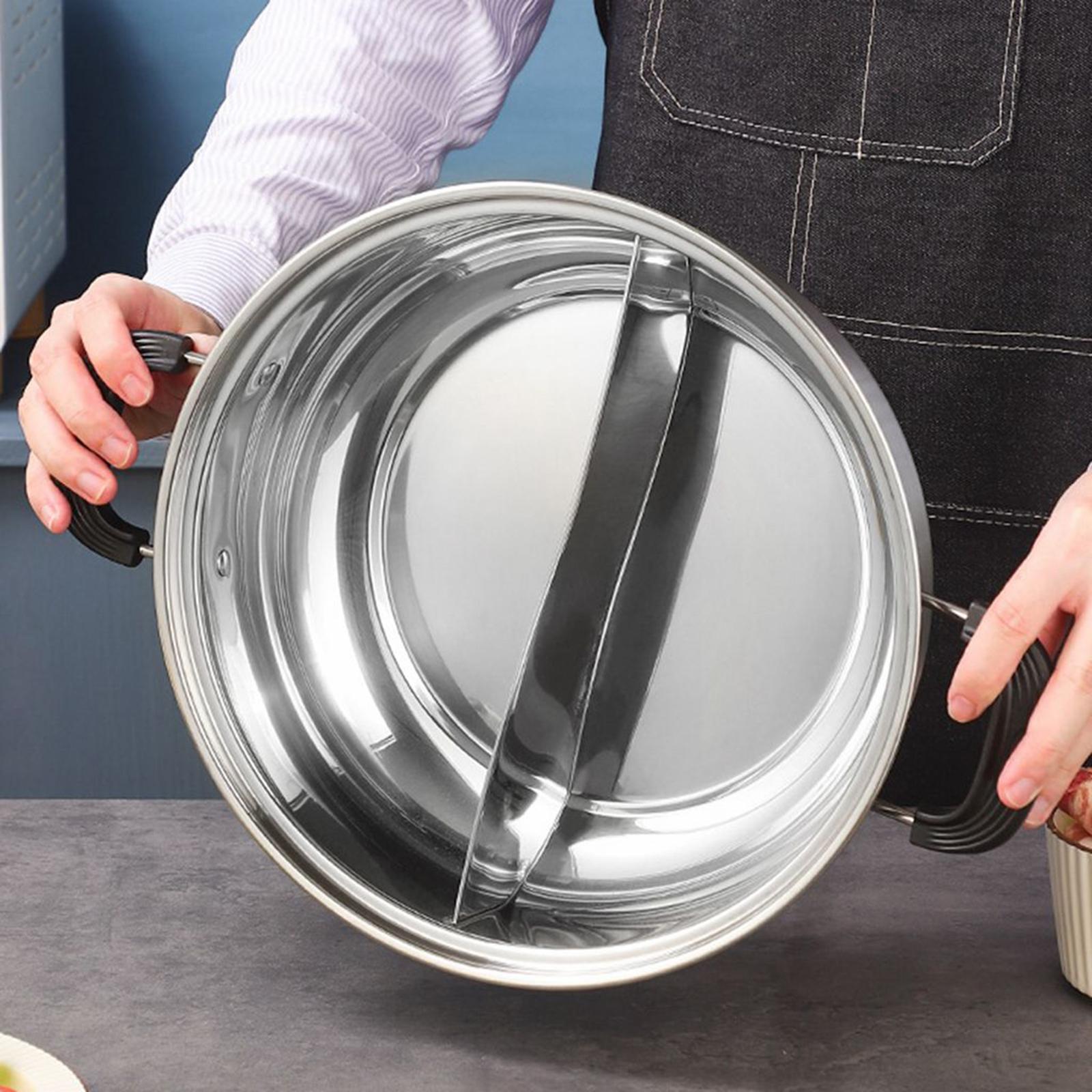 Camping Cooking Pot - وعاء طهي ساخن مع فاصل وغطاء،