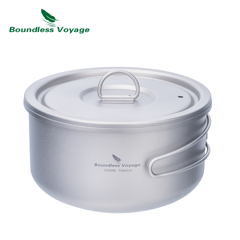 Camping Cooking Appliances - وعاء تخييم من التيتانيوم بدون حدود
