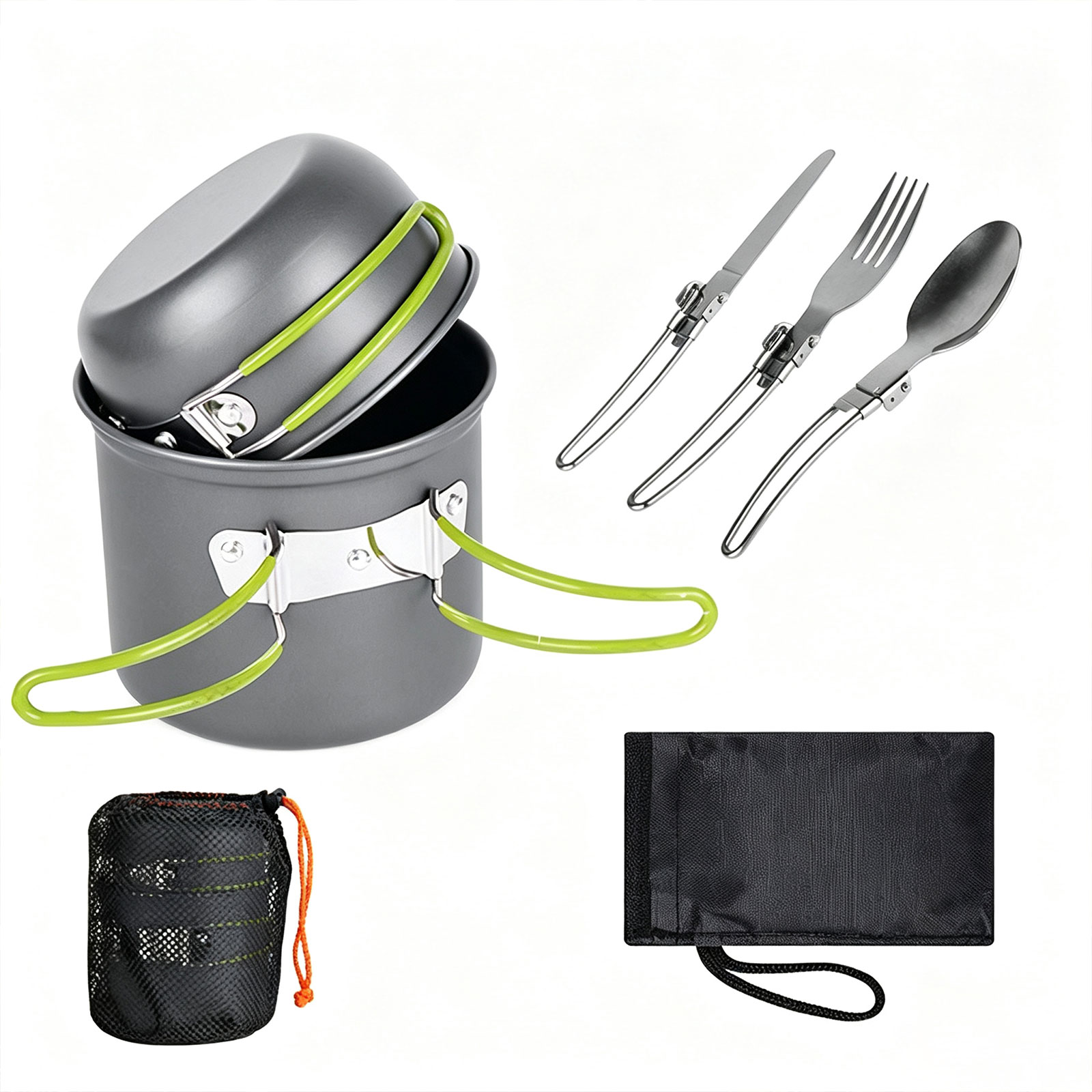 Camping Cooking Mess Kit - طقم أدوات طهي للتخييم خفيف الوزن