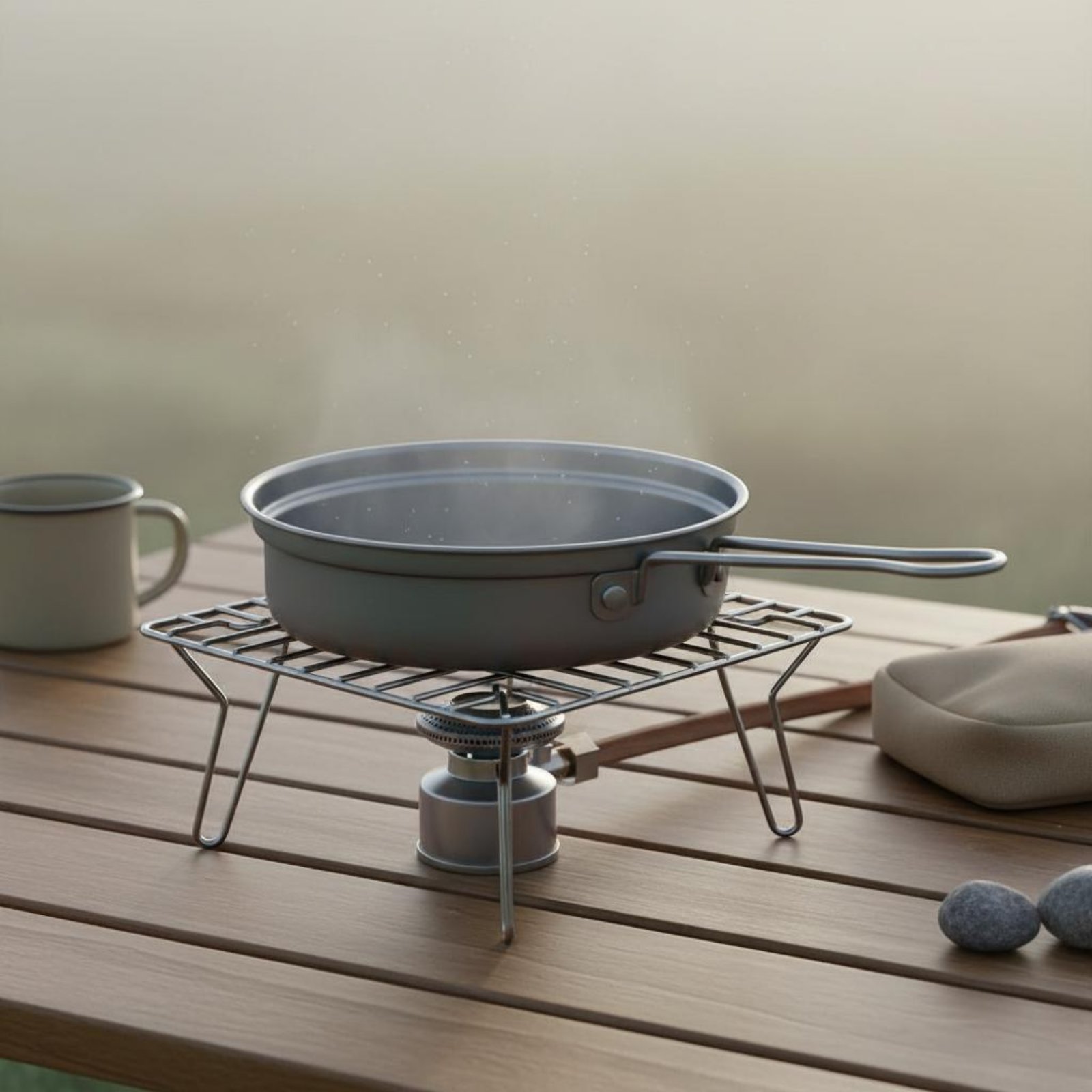 Camping Cooking Dining Set - طقم طهي معدني للتخييم مكون من