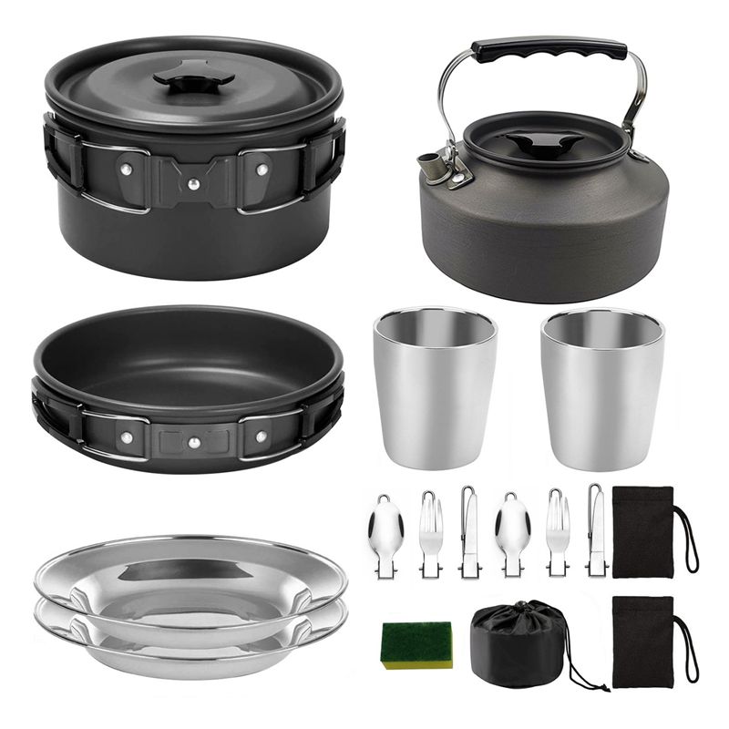 【المشتريين】جهيزات المطابخ التخ - مراجعة Camping Cooking Pan وسعره