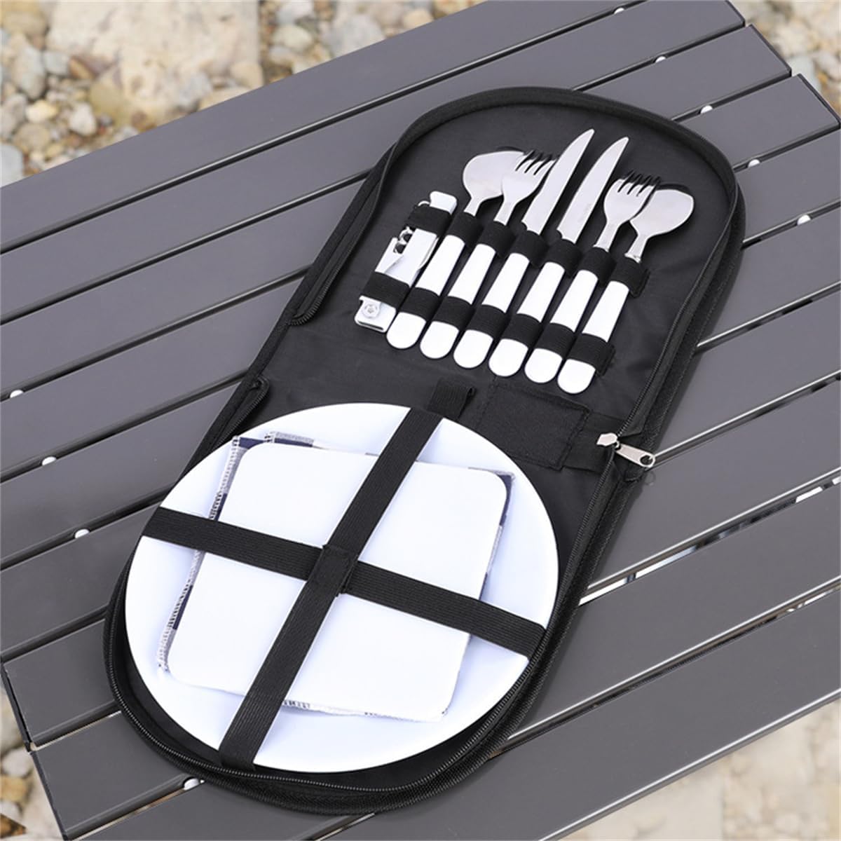 حقيبة تنظيم أدوات الطهي للتخيي - مراجعة Camping Cooking Utensil Holder وسعره