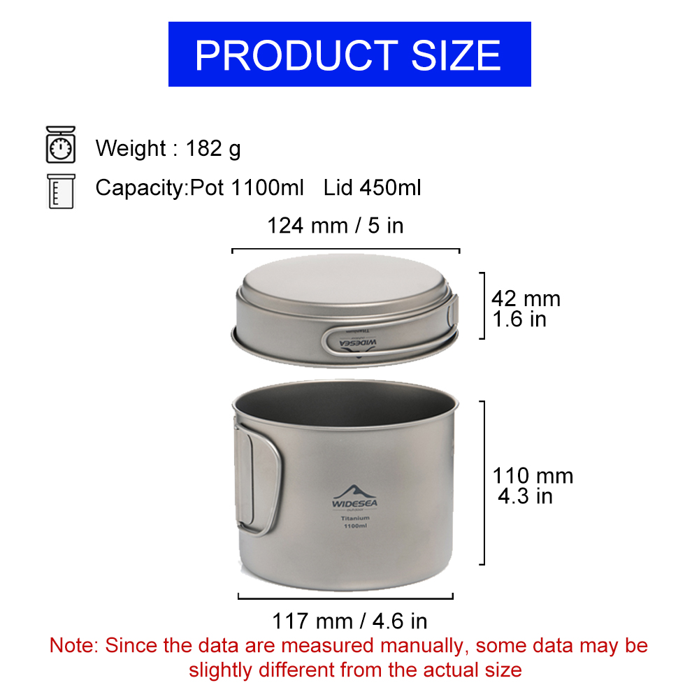 وعاء تخييم من التيتانيوم خفيف  - مراجعة Camping Cooking Ware Set وسعره
