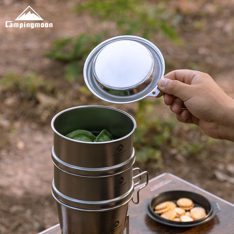 CAMPINGMOON S-SD وعاء طهي عميق - مراجعة Camping Cooking Pan وسعره