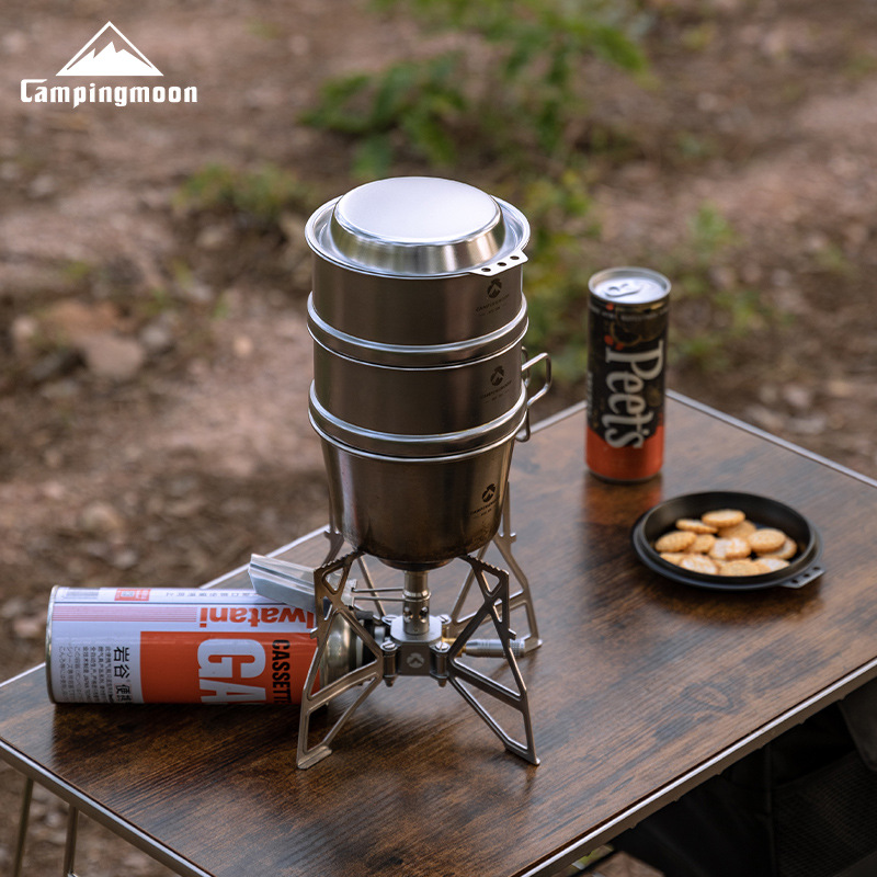 CAMPINGMOON S-SD وعاء طهي عميق - مراجعة Camping Cooking Pan وسعره