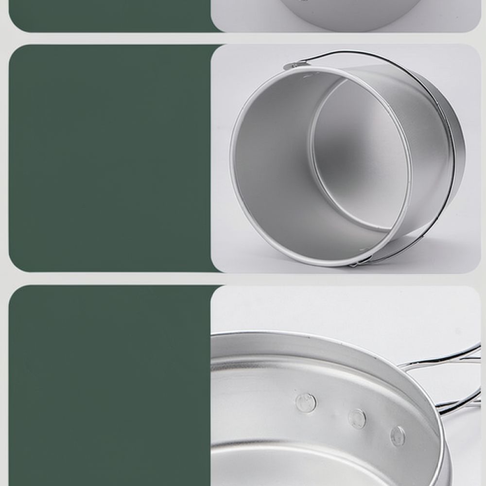 طقم أواني طهي محمولة مصنوعة من - مراجعة Camping Cooking Mess Kit وسعره