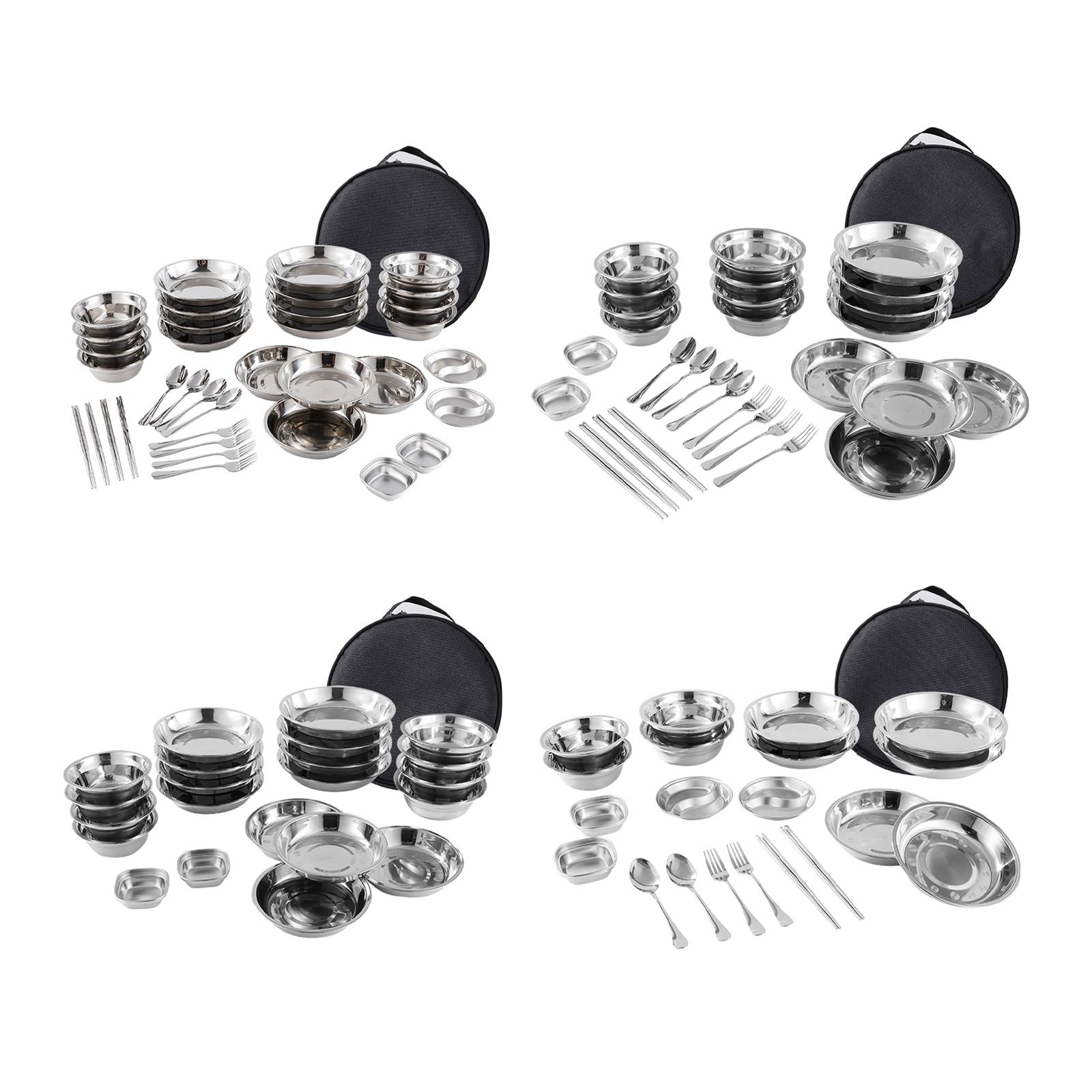 أطباق وأطباق من الفولاذ المقاو - مراجعة Camping Cooking Ware Set وسعره