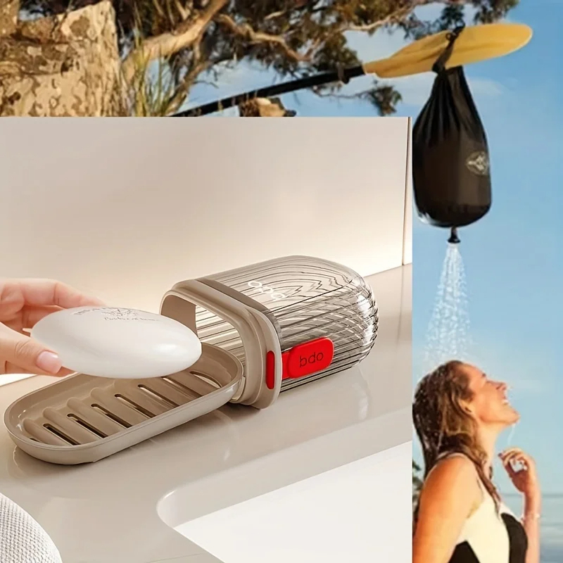 صندوق تخزين صابون محمول ، مناس - مراجعة Camping Cooking Utensil Holder وسعره