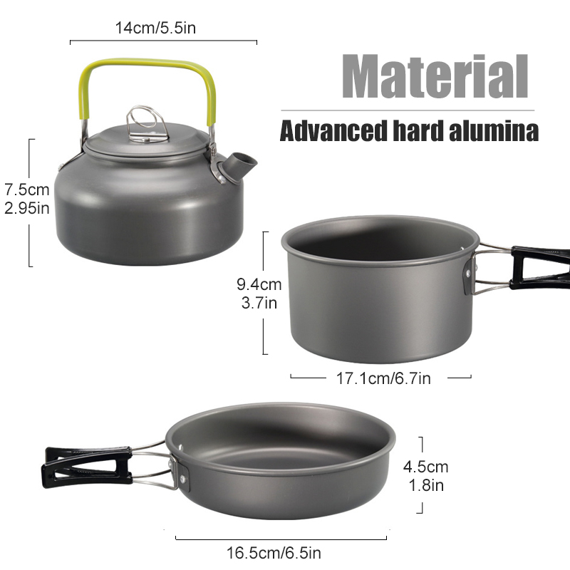 WESTTUNE التخييم طقم حلل استان - مراجعة Camping Cooking Pot وسعره