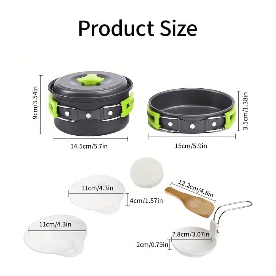 مجموعة أدوات الطهي للتخييم: أو - مراجعة Camping Cooking Pot وسعره
