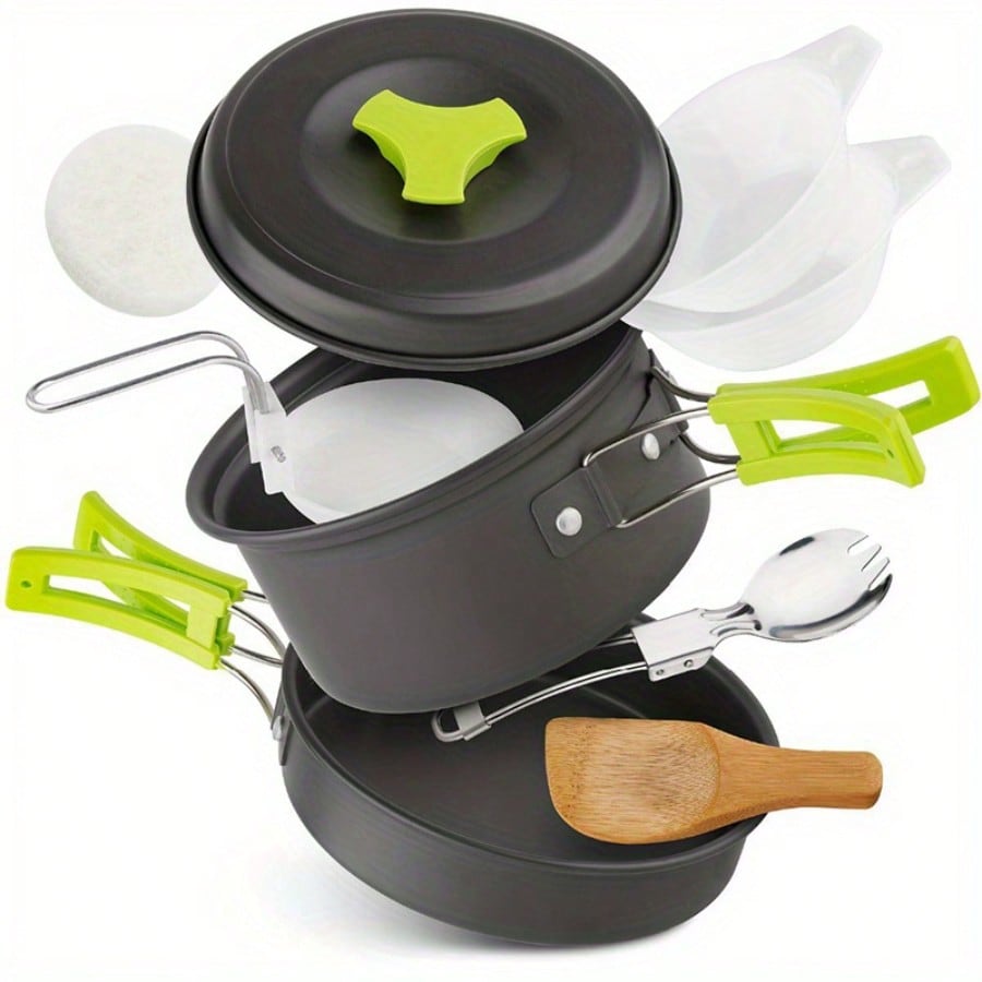 مجموعة أدوات الطهي للتخييم: أو - مراجعة Camping Cooking Pot وسعره