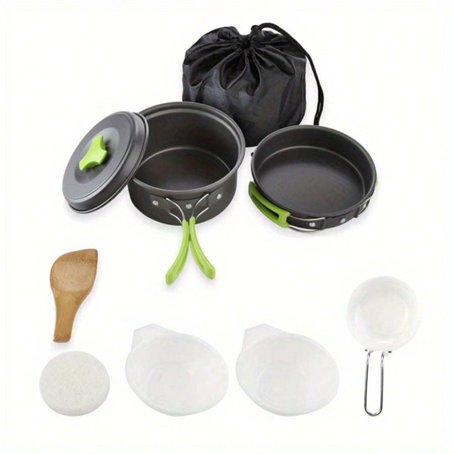 مجموعة أدوات الطهي للتخييم: أو - مراجعة Camping Cooking Pot وسعره