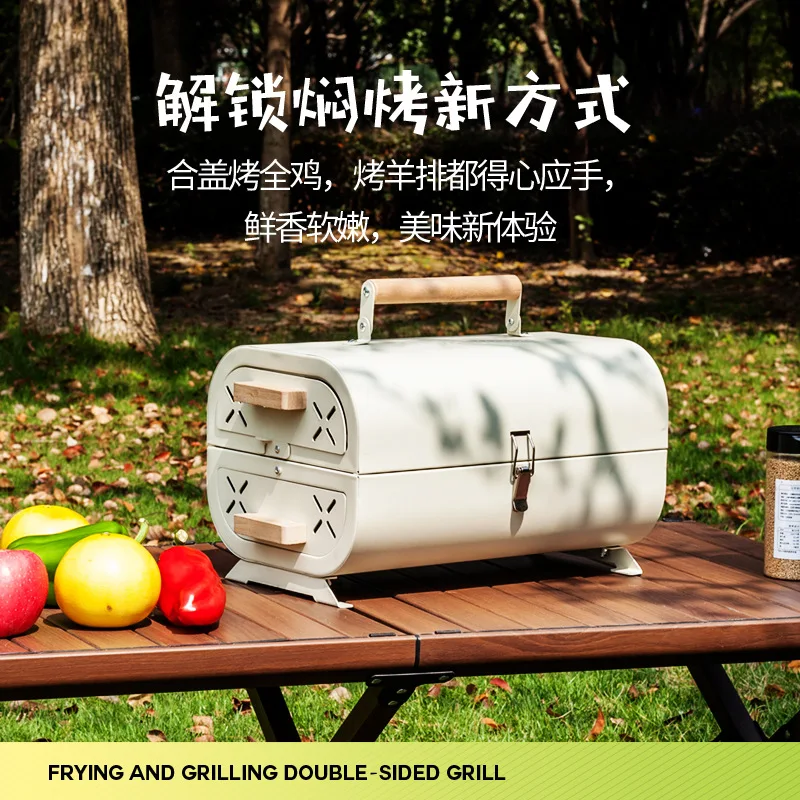 فرن شواء منزلي محمول للتخييم ف - مراجعة Camping Cooking Appliances وسعره
