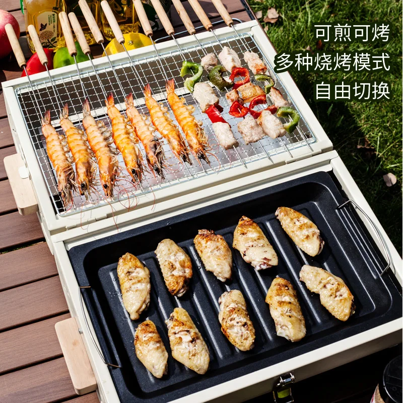 فرن شواء منزلي محمول للتخييم ف - مراجعة Camping Cooking Appliances وسعره