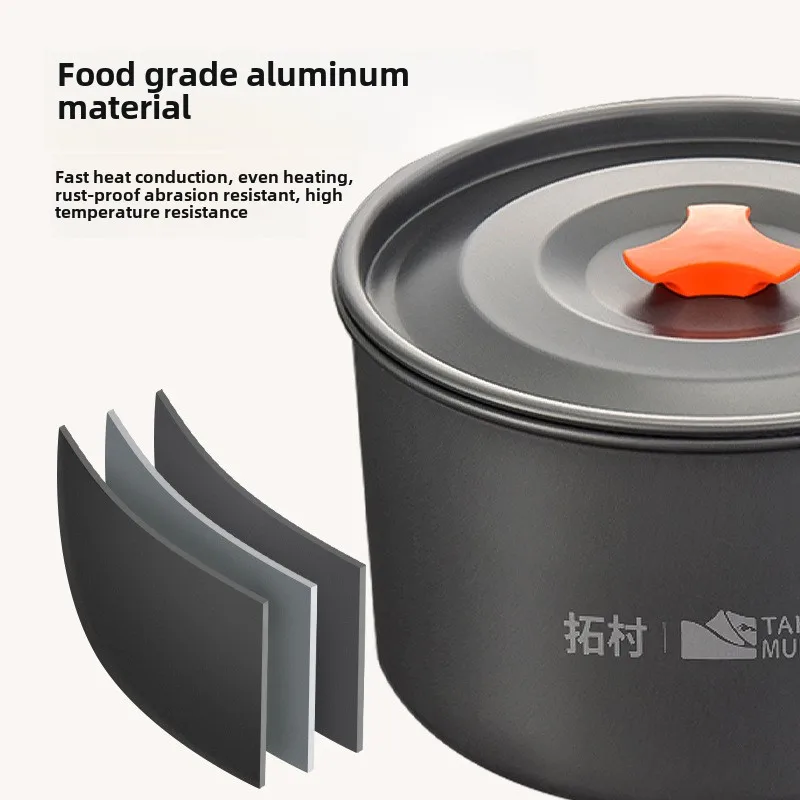 مجموعة أدوات طهي للتخييم، أوان - مراجعة Camping Cooking Ware Set وسعره