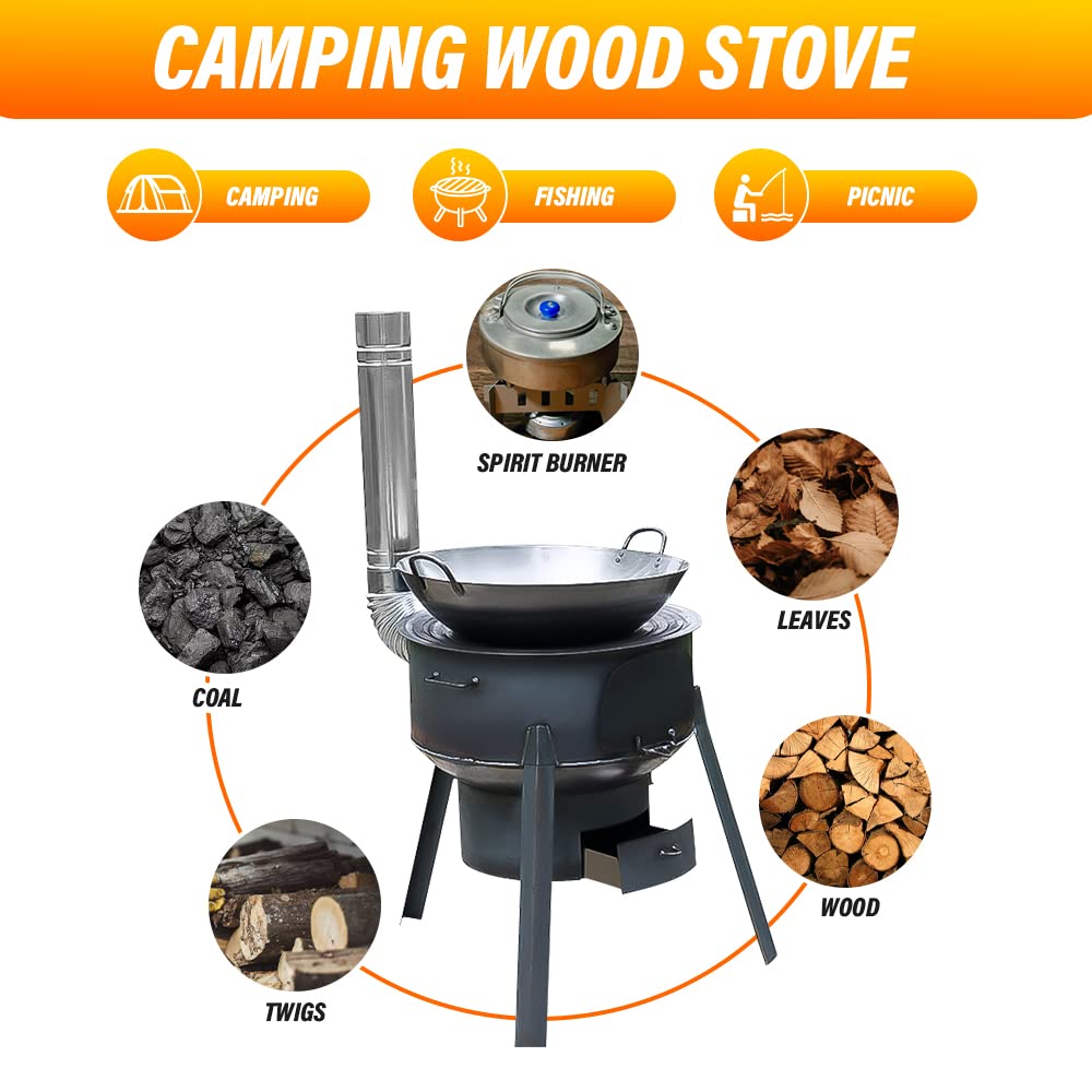 48 سنتيمتر المحمولة انفصال في  - مراجعة Camping Cooking Hot Plate وسعره