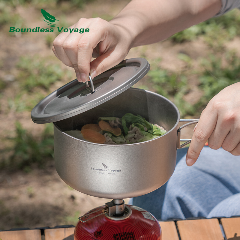 وعاء تخييم من التيتانيوم بدون  - مراجعة Camping Cooking Appliances وسعره