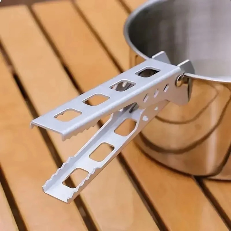 حامل وعاء محمول من سبائك الألو - مراجعة Camping Cooking Utensil Holder وسعره