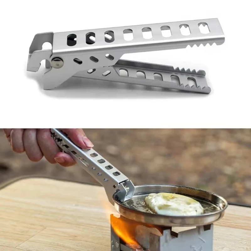 حامل وعاء محمول من سبائك الألو - مراجعة Camping Cooking Utensil Holder وسعره