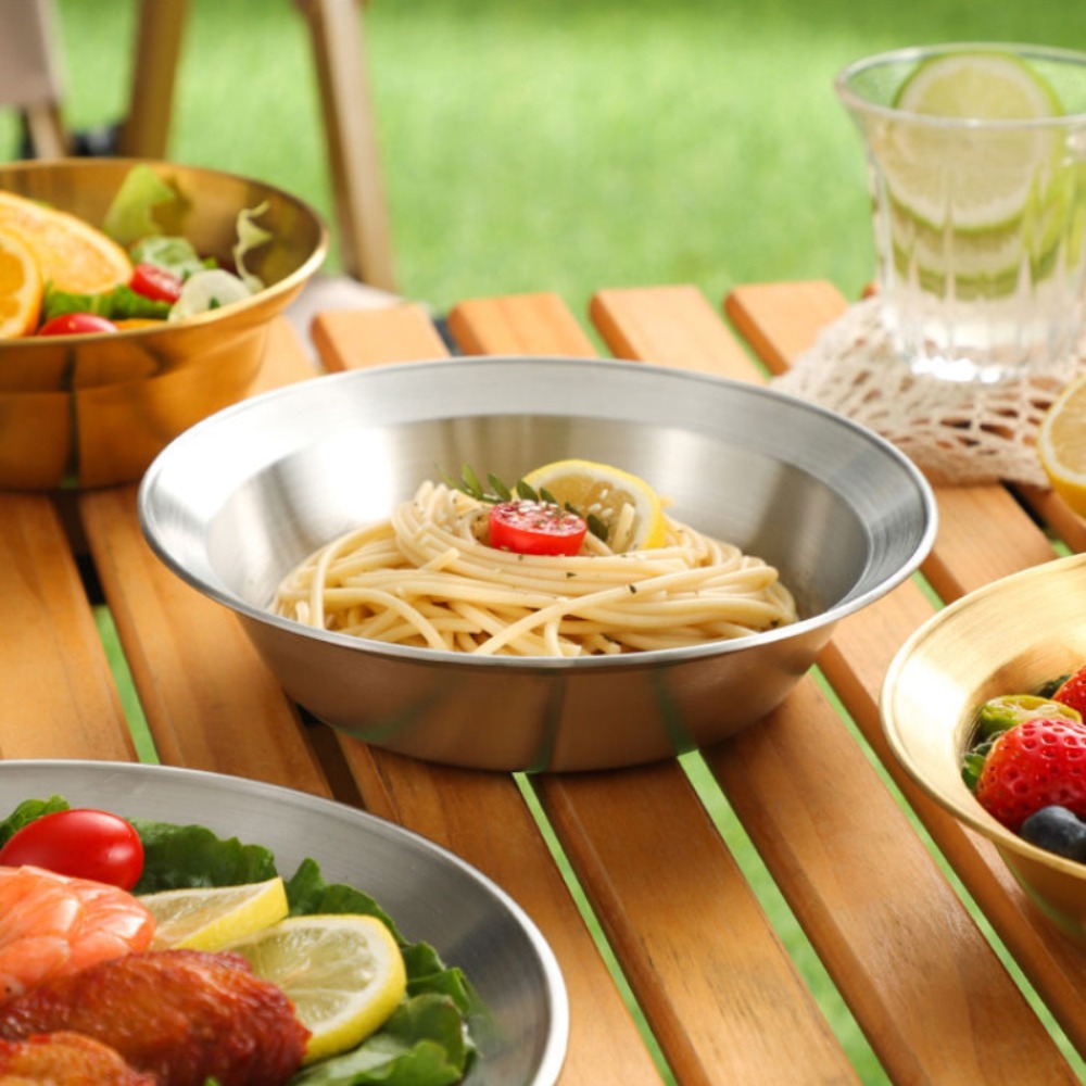 طقم أدوات مائدة من الفولاذ الم - مراجعة Camping Cooking Ware Set وسعره
