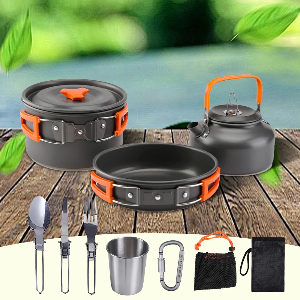 طقم أدوات طهي للتخييم، غلاية و - مراجعة Camping Cooking Pot وسعره