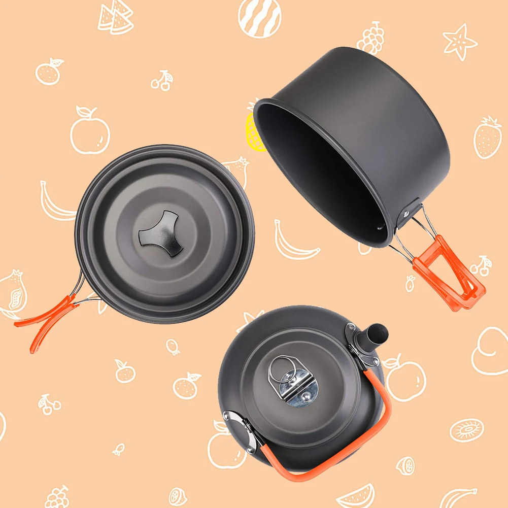 طقم أدوات طهي للتخييم، غلاية و - مراجعة Camping Cooking Pot وسعره