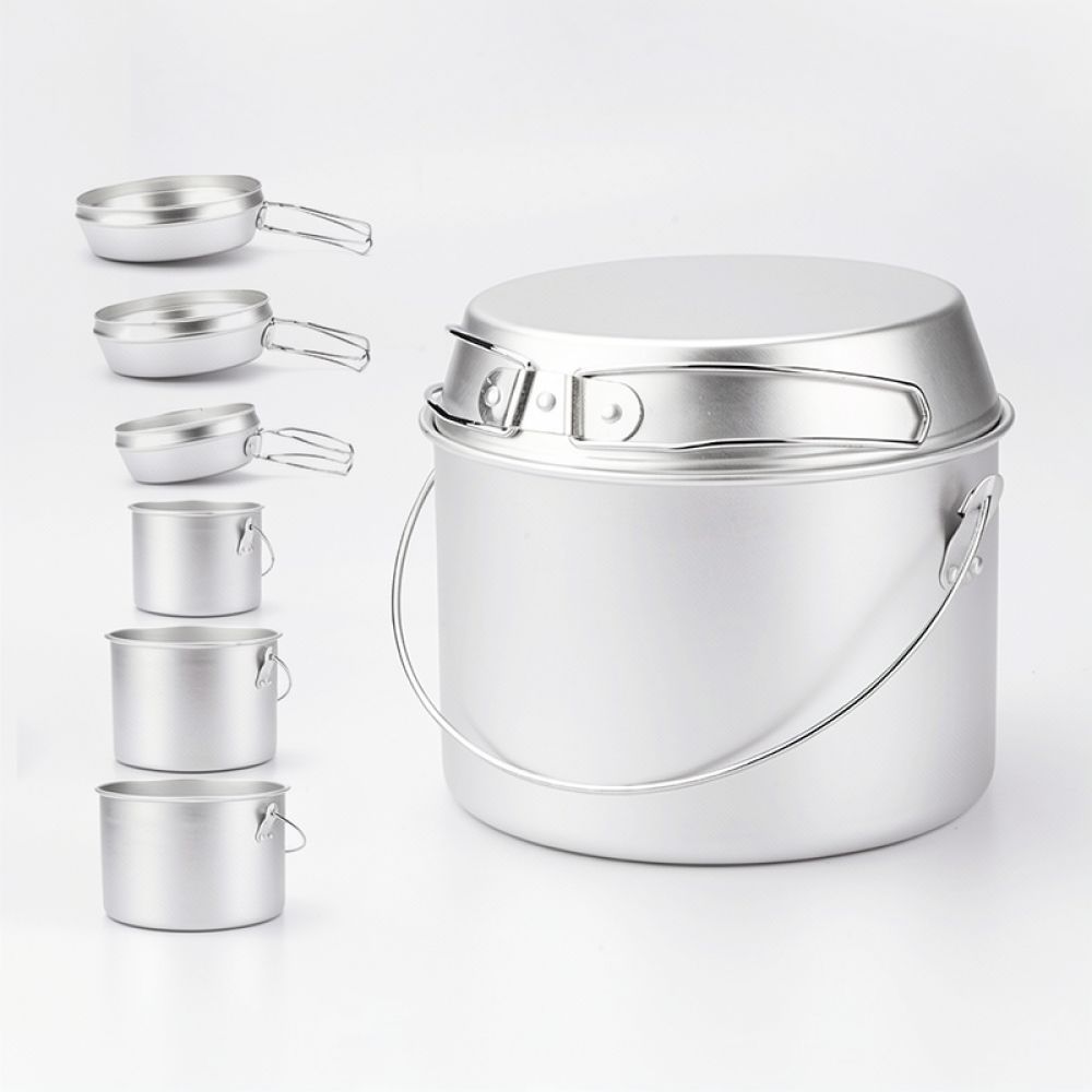 أدوات طهي خارجية مصنوعة من الأ - مراجعة Camping Cooking Dining Set وسعره