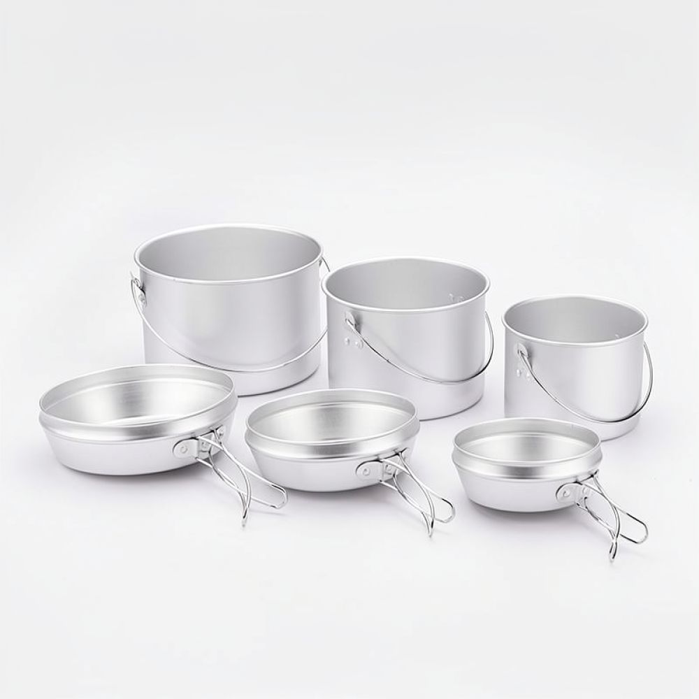 أدوات طهي خارجية مصنوعة من الأ - مراجعة Camping Cooking Dining Set وسعره