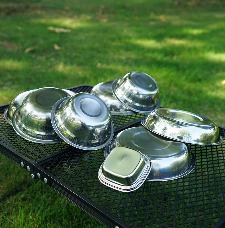 طقم أطباق طهي محمول جديد للتخي - مراجعة Camping Cooking Dining Set وسعره
