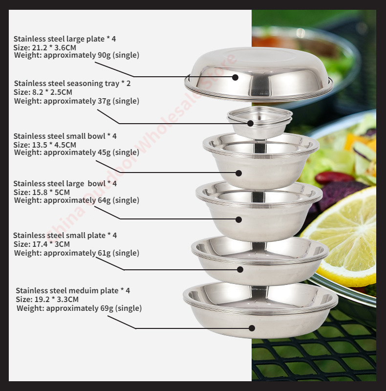 طقم أطباق طهي محمول جديد للتخي - مراجعة Camping Cooking Dining Set وسعره