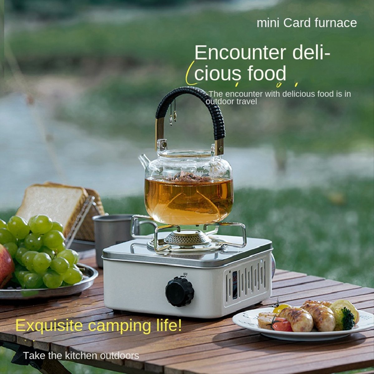 موقد غاز محمول للتخييم في الهو - مراجعة Camping Cooking Utensil Holder وسعره