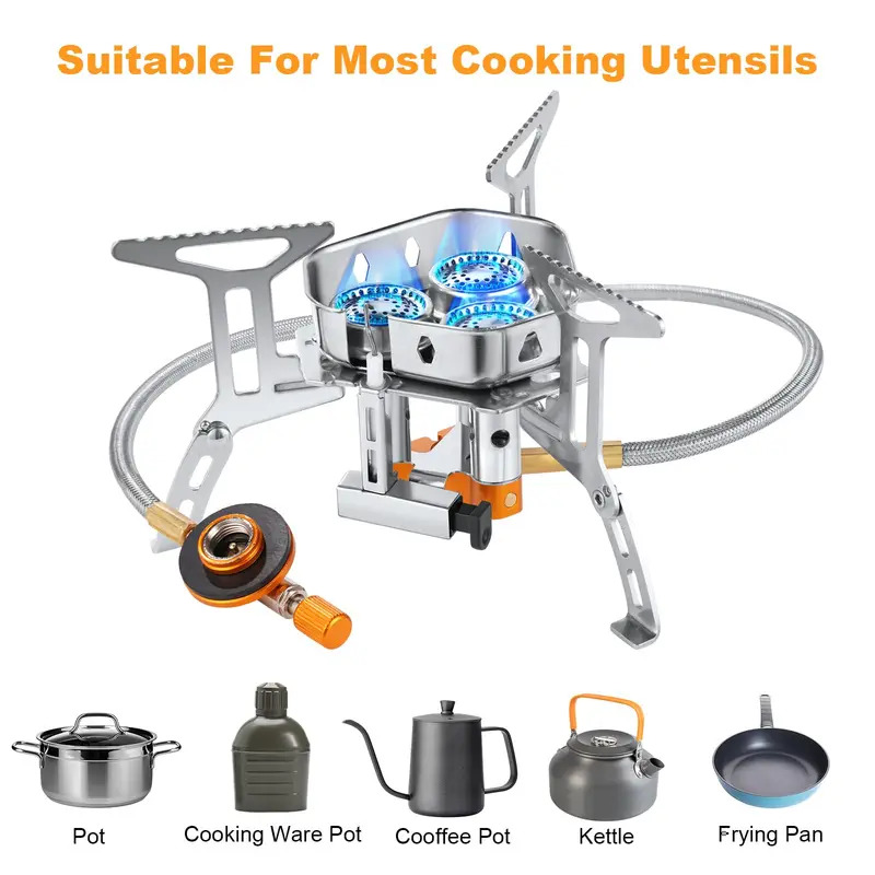 موقد غاز للتخييم عالي القدرة 5 - مراجعة Camping Cooking Gas وسعره