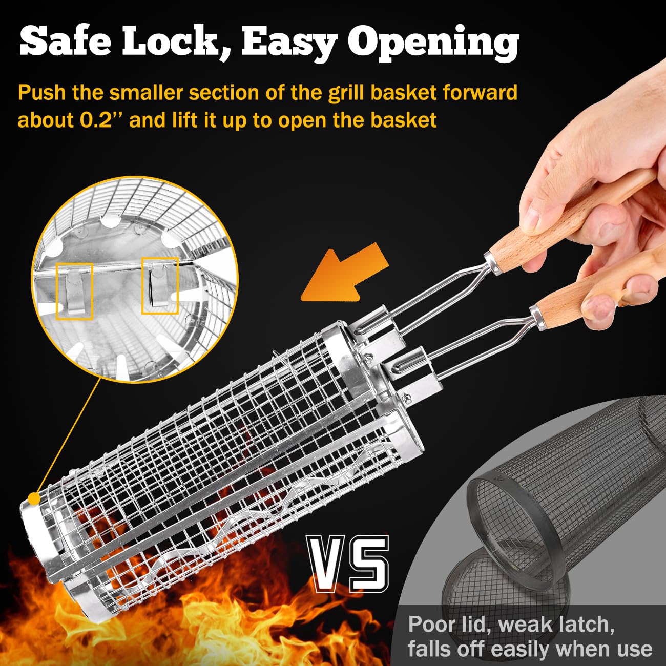 شراء المتداول سلة شواء شواء أن - مراجعة Camping Cooking Handle وسعره